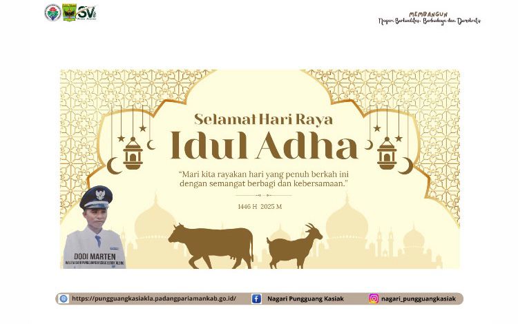 Selamat Hari Raya Idul Adha 1446 H / 2025 M.